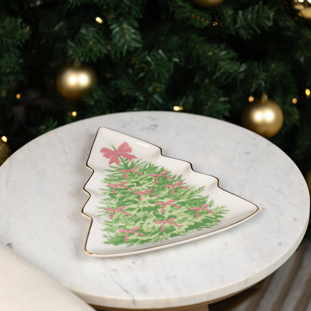 Pink Ribbon Tree Plate