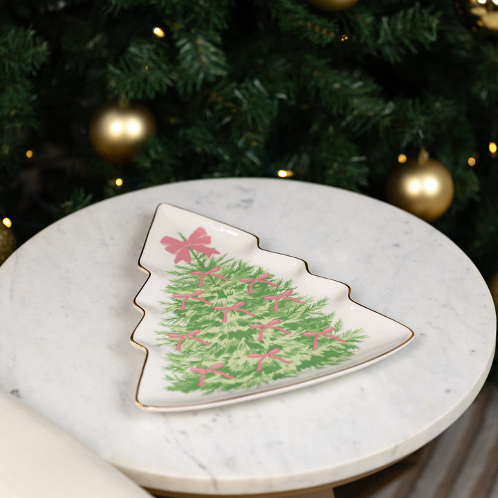Pink Ribbon Tree Plate