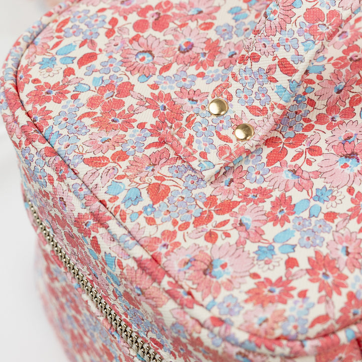 Pink Floral Cosmetic Bag