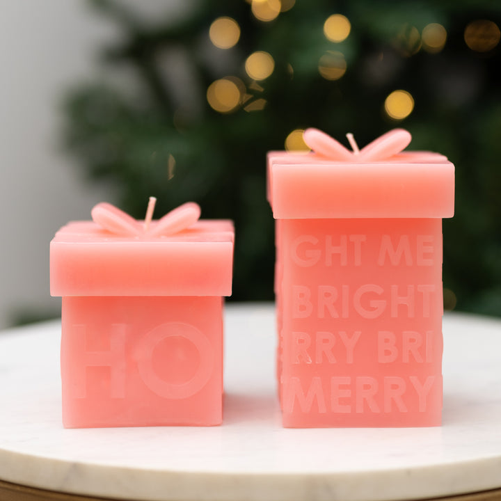 Pink Gift Box Candle