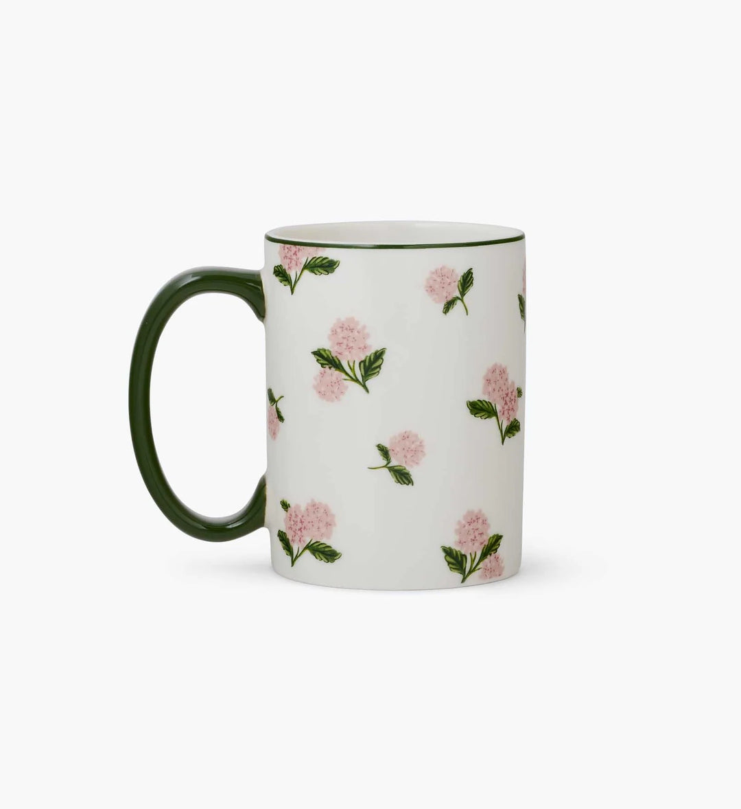 Pink Hydrangea Porcelain Mug