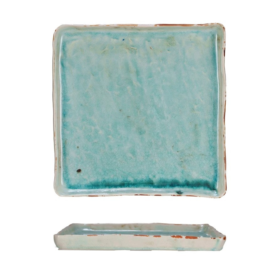 Pool Blue Ceramic Tray