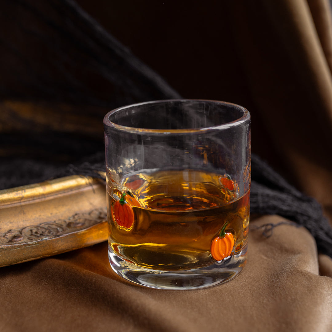 Pumpkin Double Old Fashion Glass