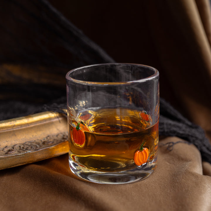 Pumpkin Double Old Fashion Glass