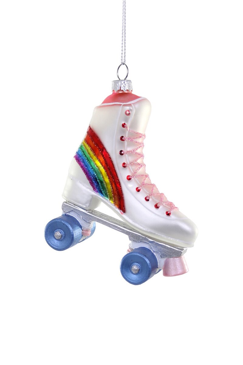 Rainbow Roller Skate Ornament