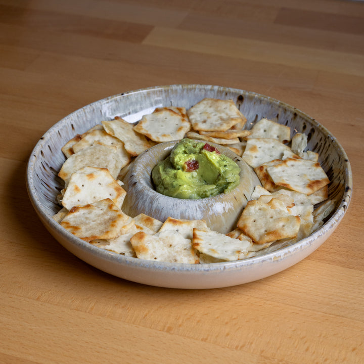 Reactive Glaze Stoneware Chip &amp; Dip