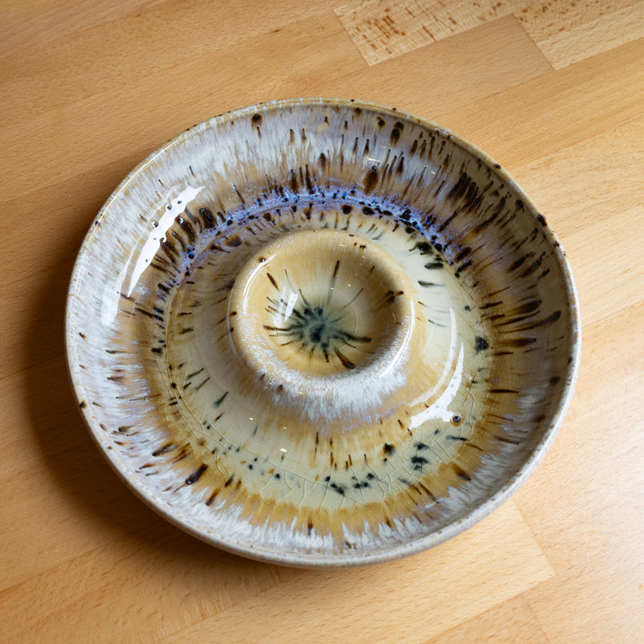 Reactive Glaze Stoneware Chip &amp; Dip