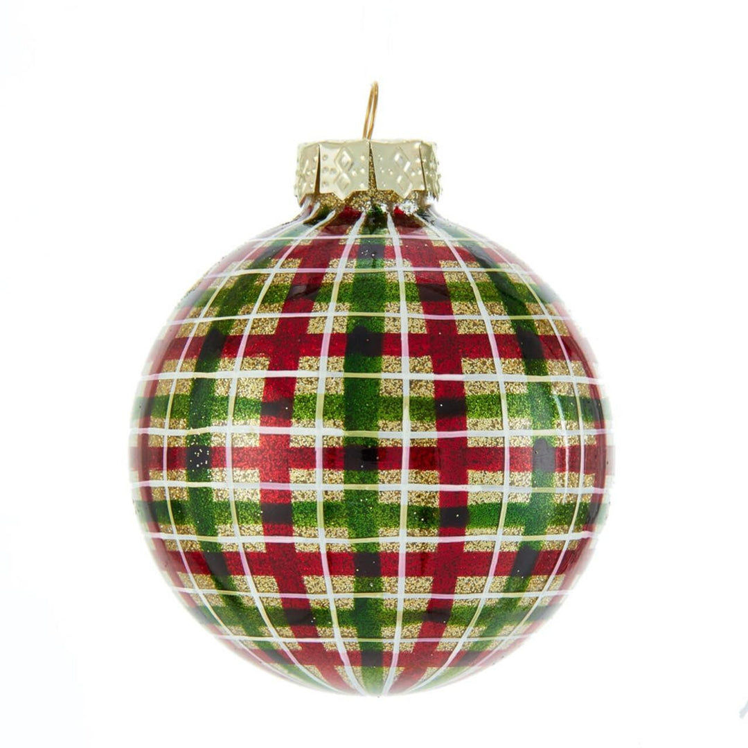 Red &amp; Green Plaid Ornament