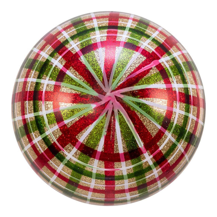 Red &amp; Green Plaid Ornament