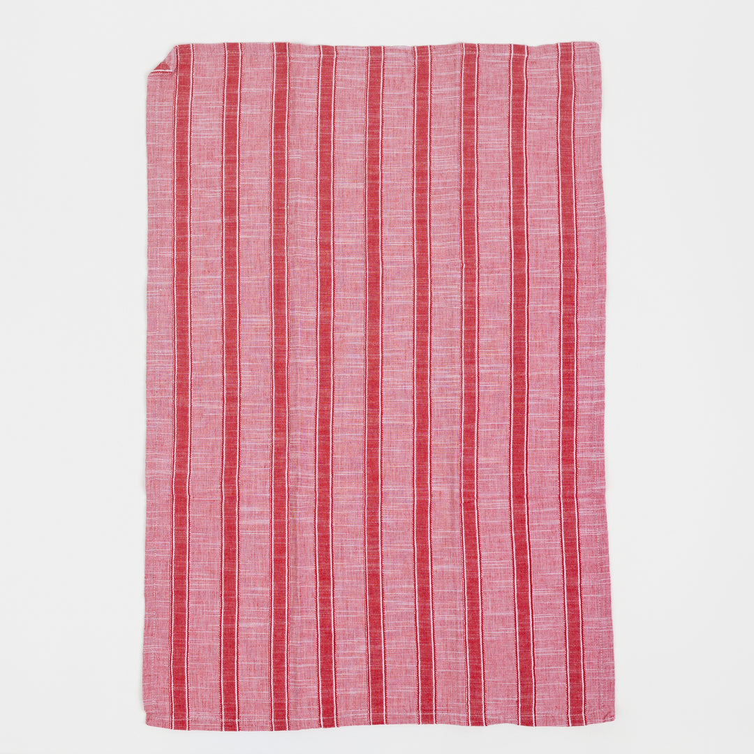Red &amp; White Stripe Dishtowel