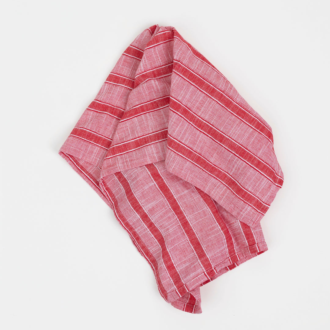 Red &amp; White Stripe Dishtowel