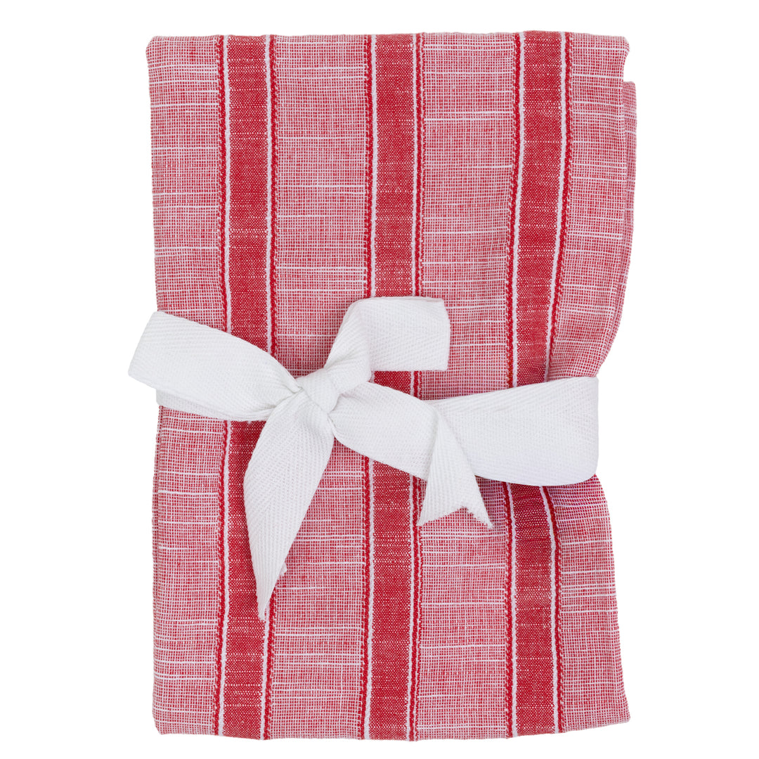 Red &amp; White Stripe Dishtowel