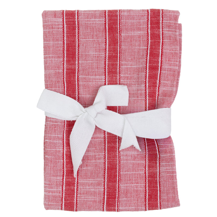 Red &amp; White Stripe Dishtowel