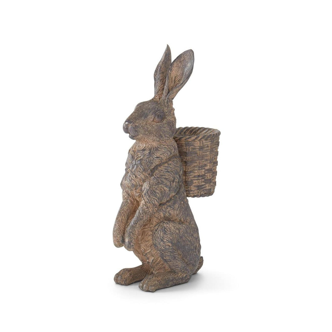 Resin Rabbit with Basket
