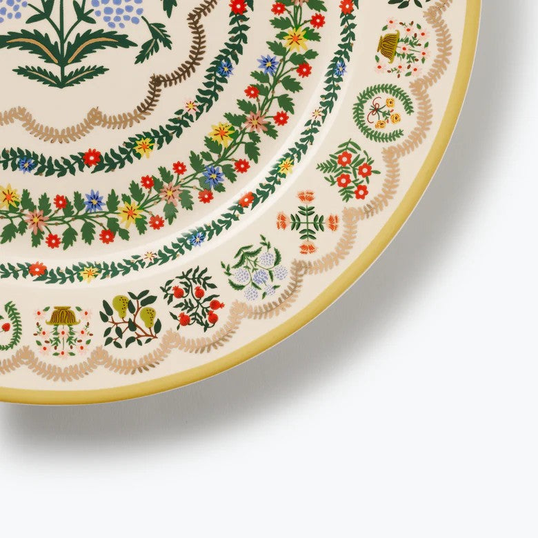 Rosette Porcelain Dinner Plate, Set of 4