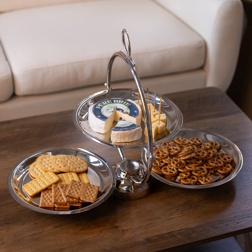 Round Foldable Tiered Server