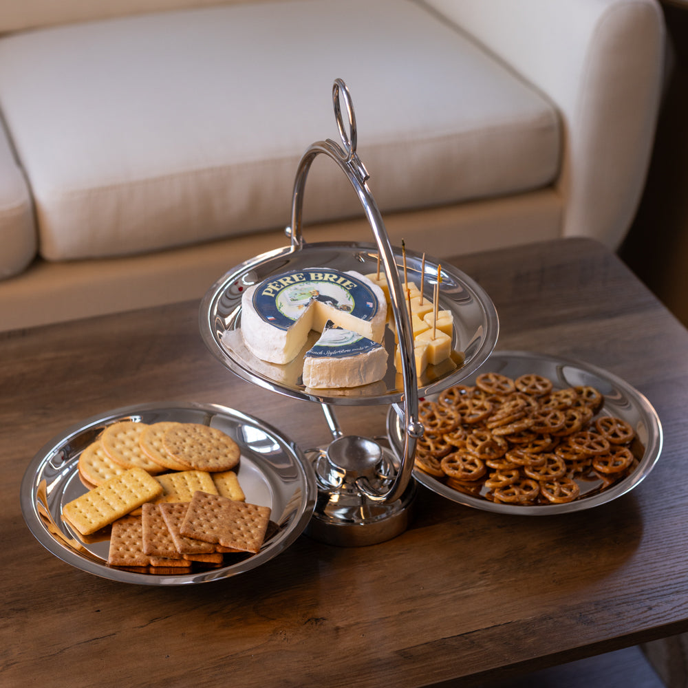 Round Foldable Tiered Server