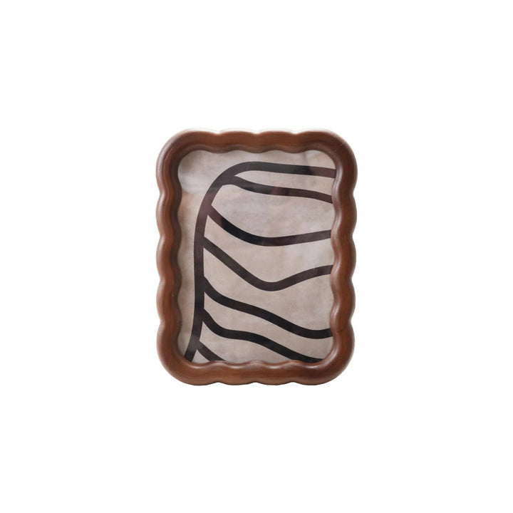 Rubberwood Scalloped Frame