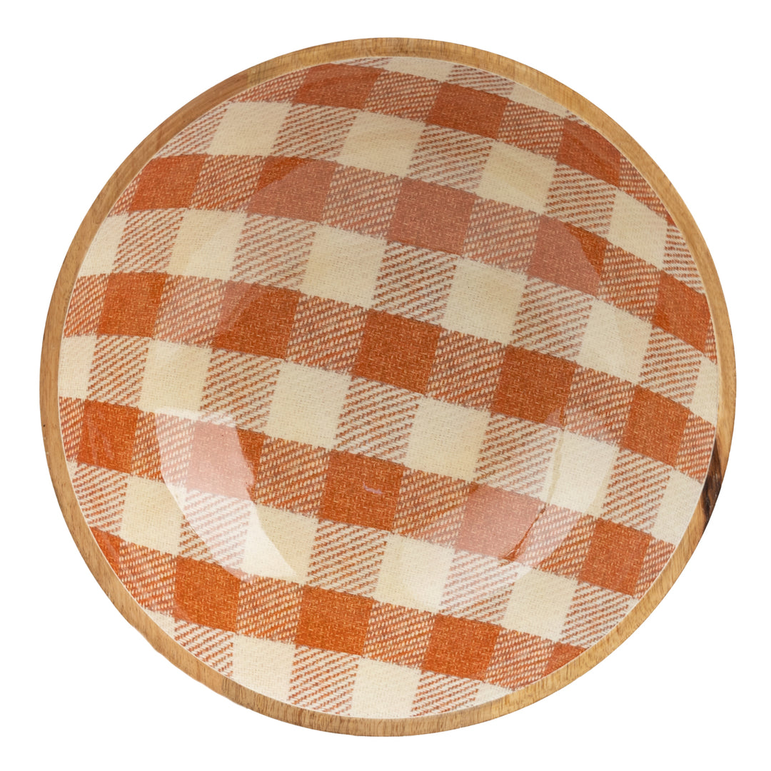 Rust Check Enamel Bowl
