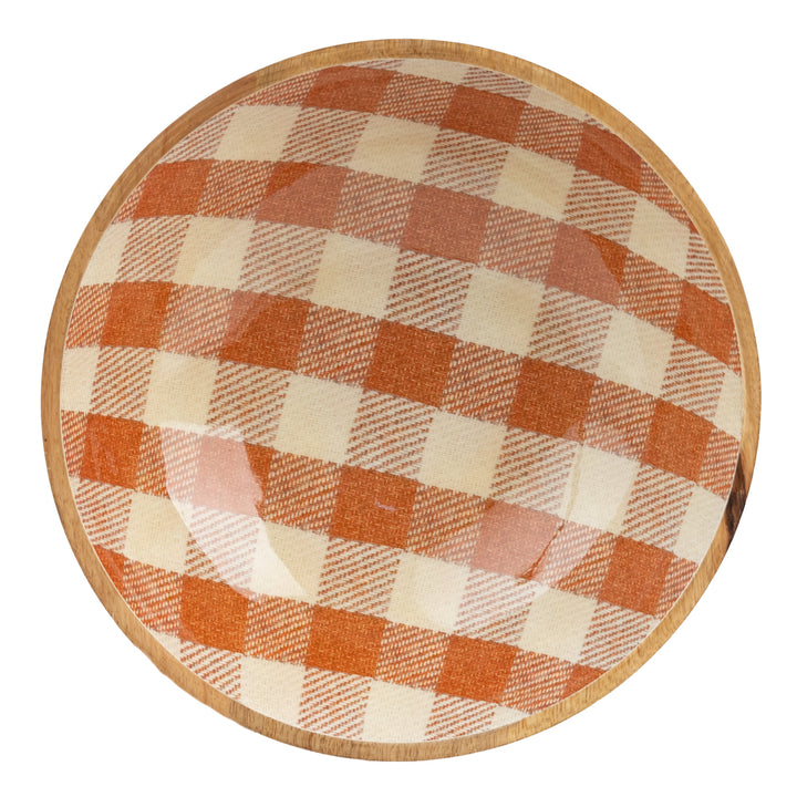 Rust Check Enamel Bowl