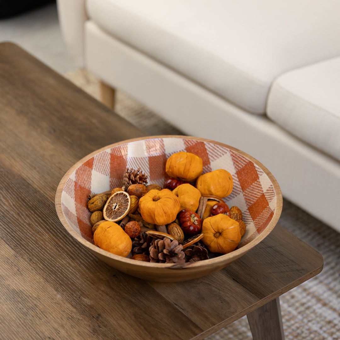 Rust Check Enamel Bowl