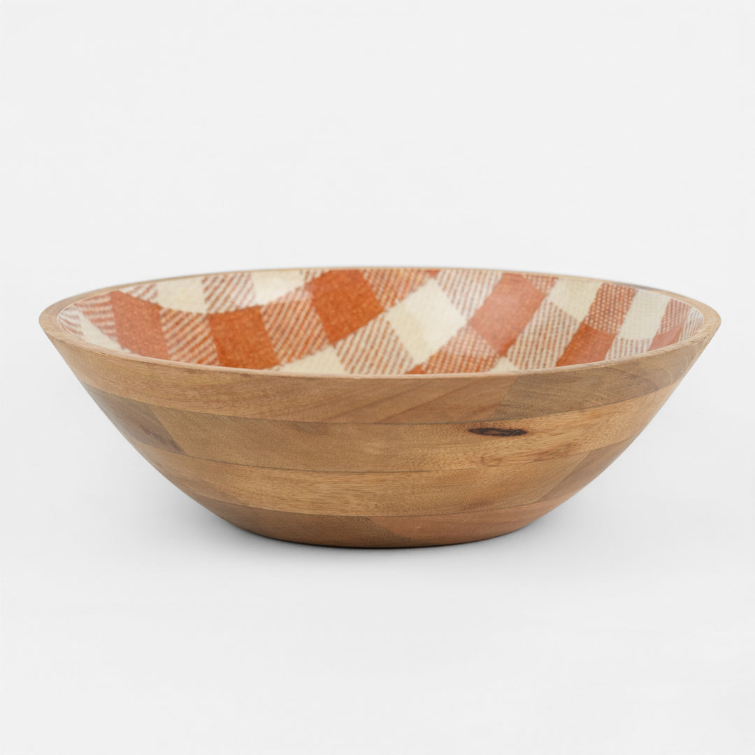 Rust Check Enamel Bowl
