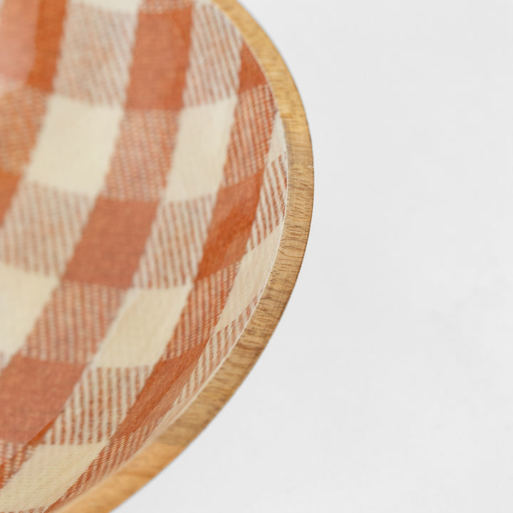 Rust Check Enamel Bowl