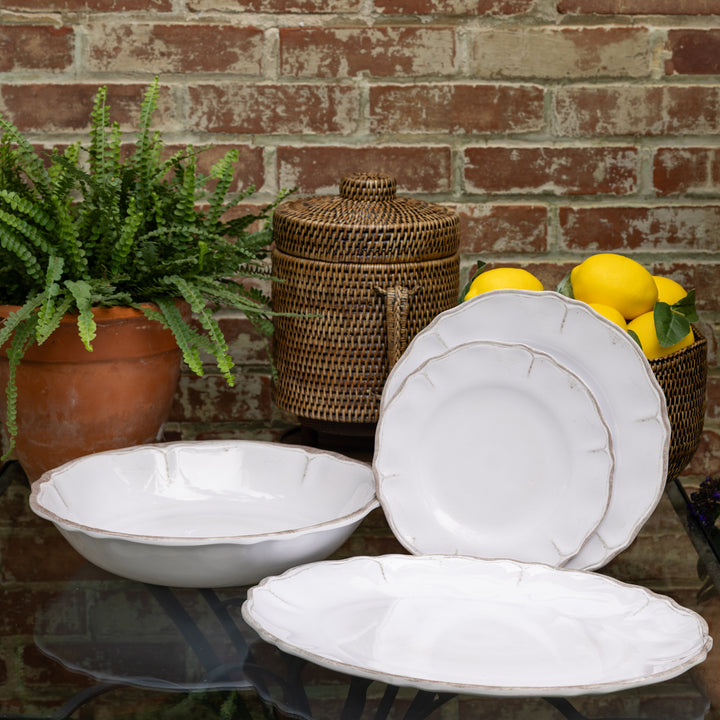 Rustica Antique White Melamine Salad Plate