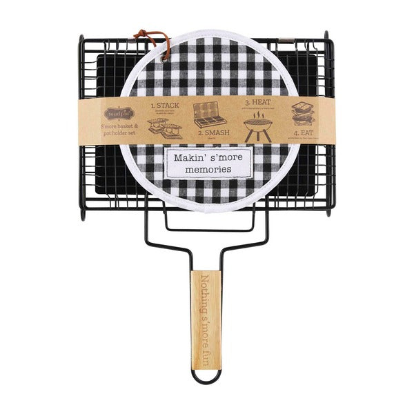 S'mores Basket & Pot Holder Set