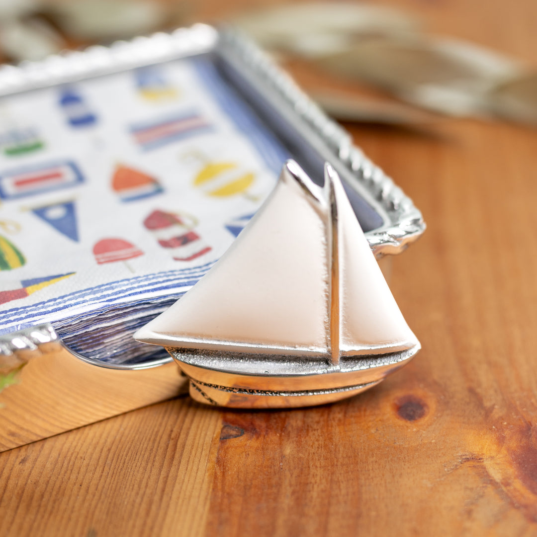 Sailboat Rope Napkin Box Set