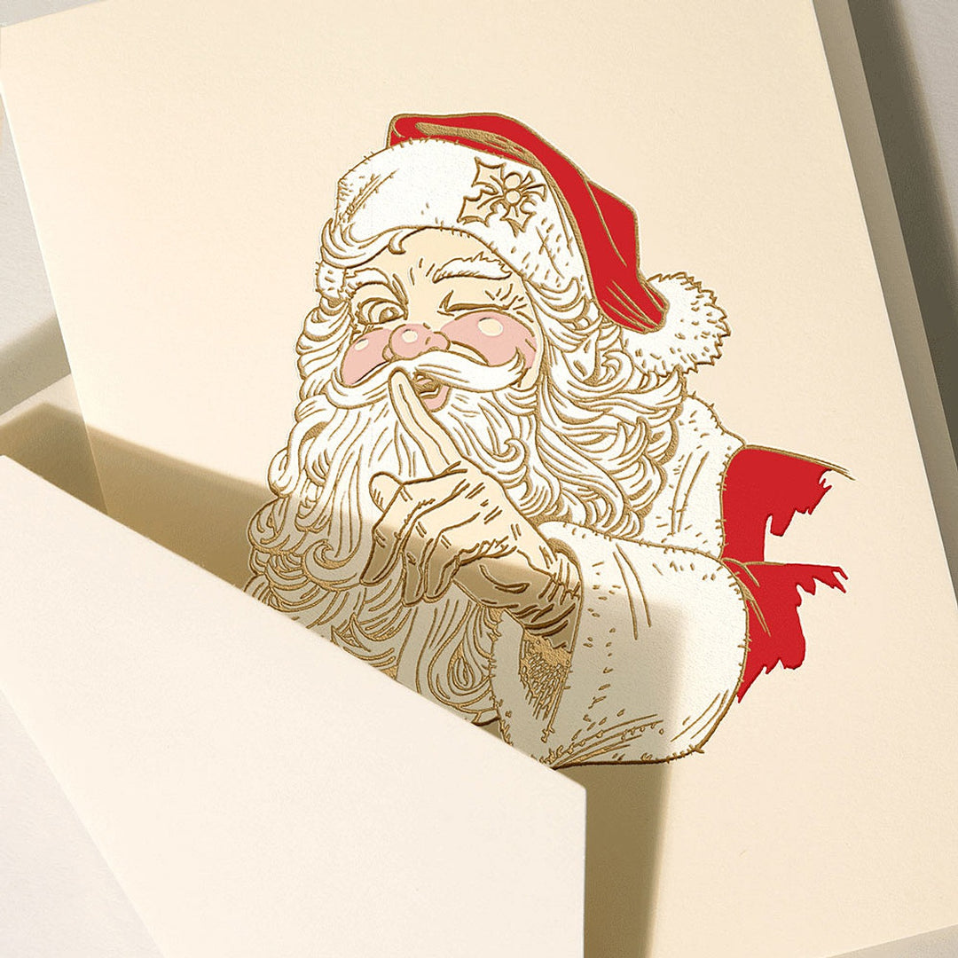 Santa Claus Wink Boxed Card Set