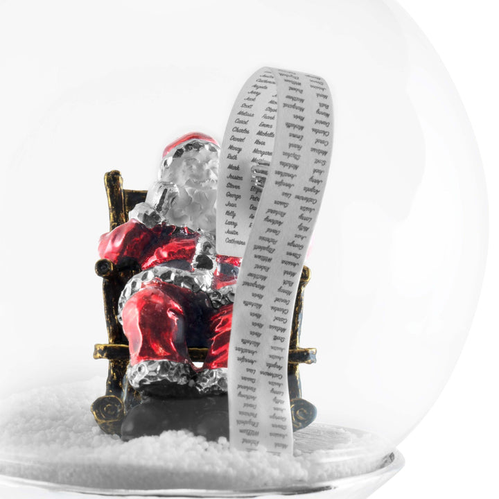 Santa Snow Globe Ornament