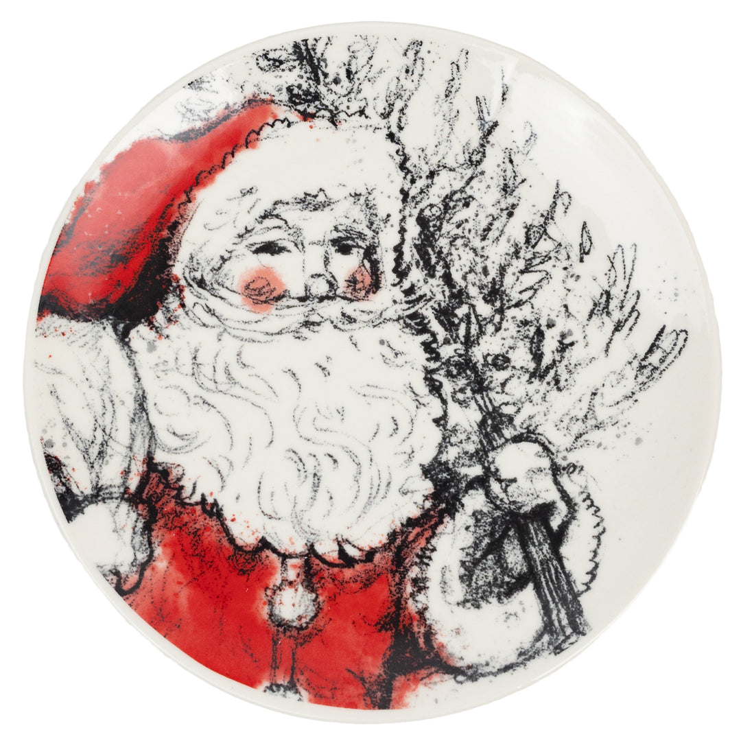 Santa Sketch Plate