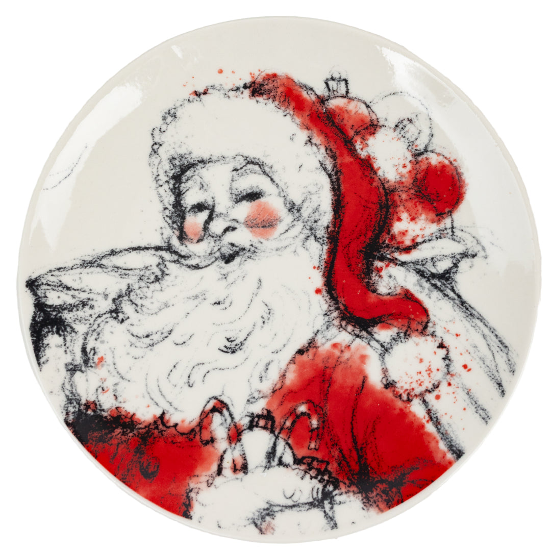 Santa Sketch Plate