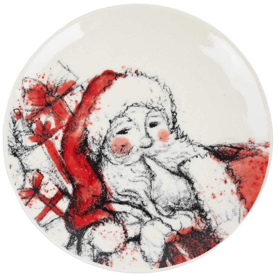 Santa Sketch Plate