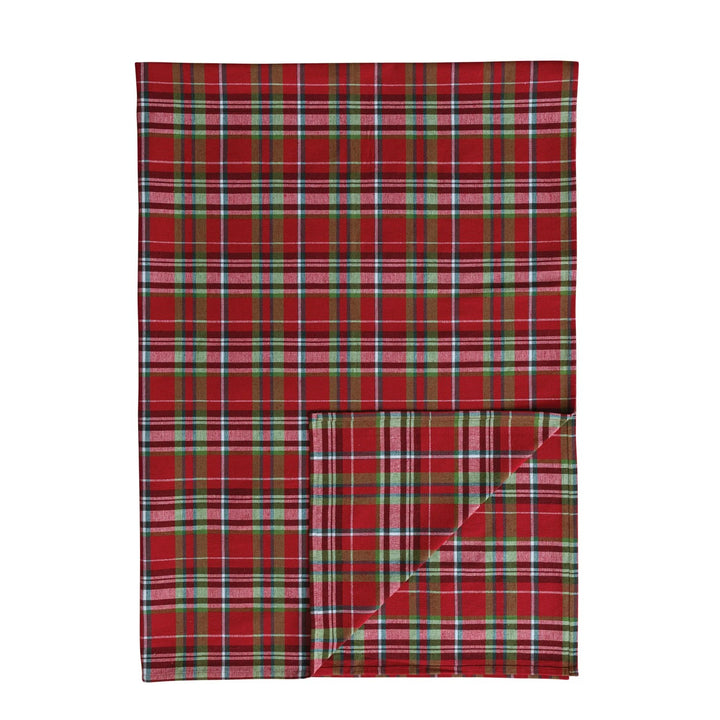Scallop Edge Plaid 84"x60" Tablecloth