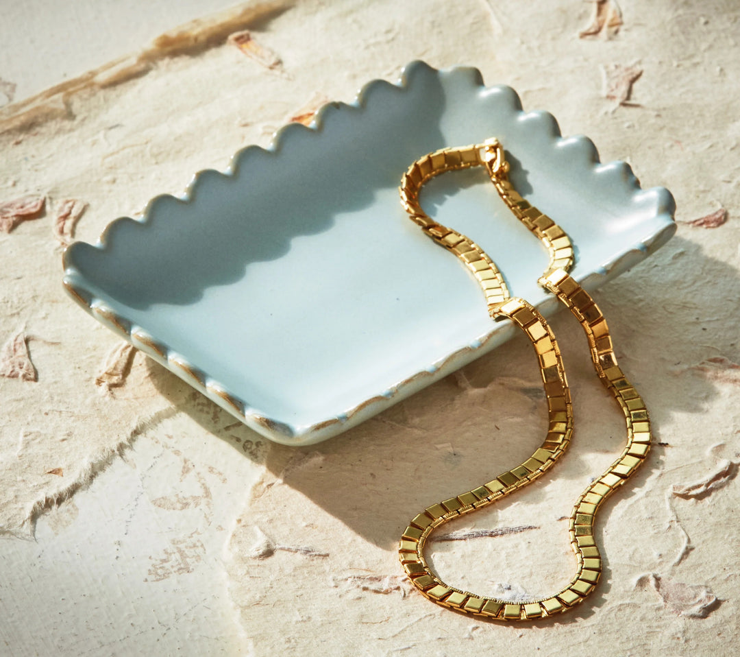 Scallop Edge Trinket Dish