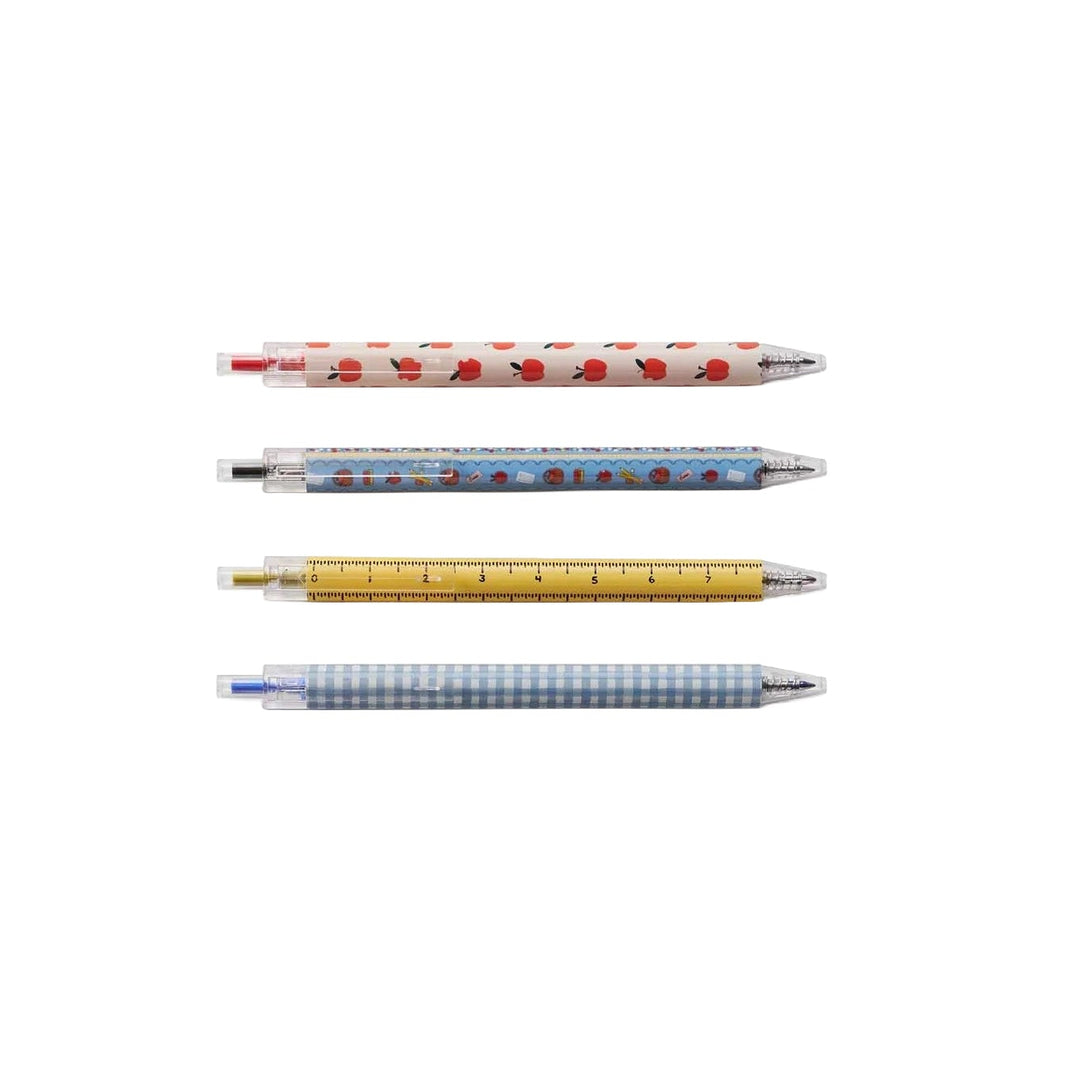 Schoolhouse Gel Pen, Set of 4