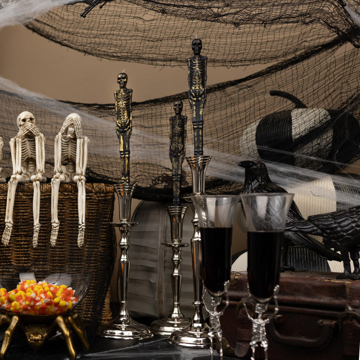 Skeleton Taper Candle
