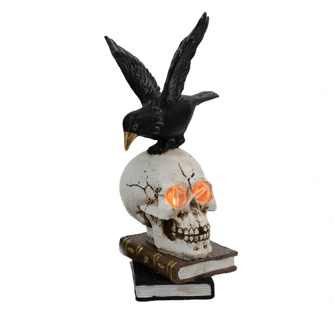 Skull &amp; Crow Book Stack