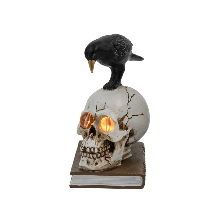 Skull &amp; Crow Book Stack