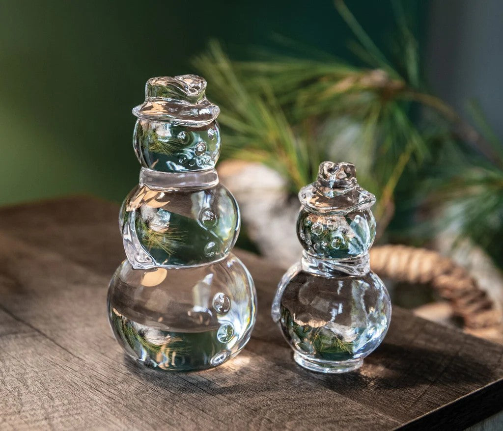 Small Glass Snowman