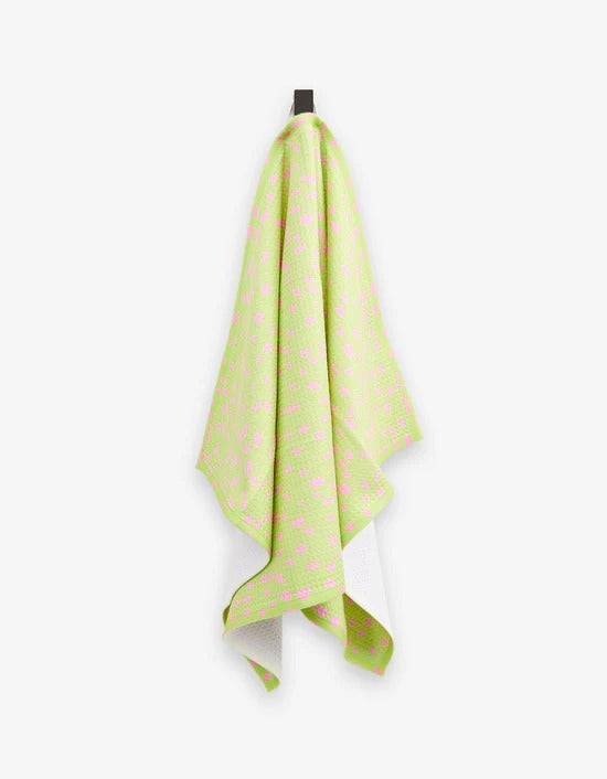 Green Speckle Kitchen Tea Towel