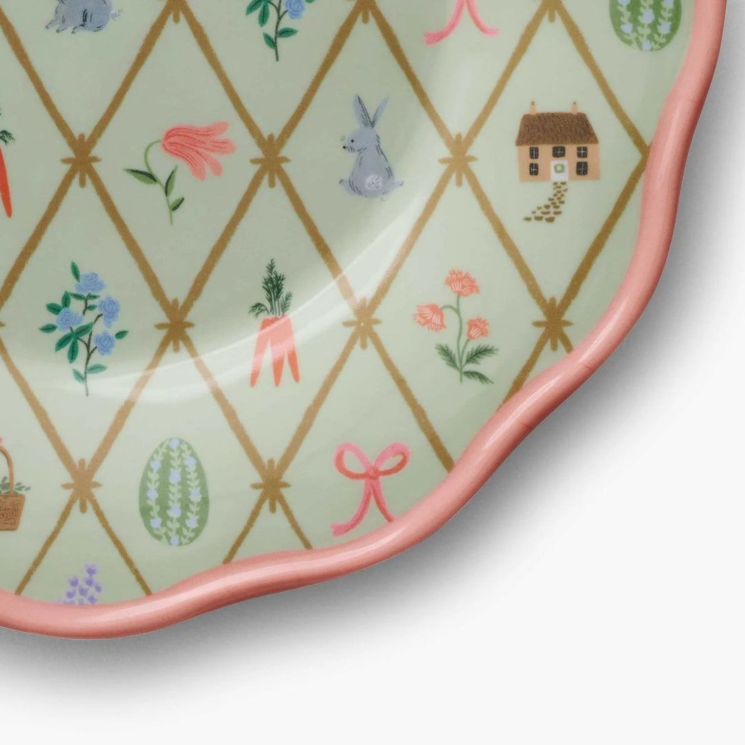 Spring Farm Melamine Dessert Plate, Set of 4