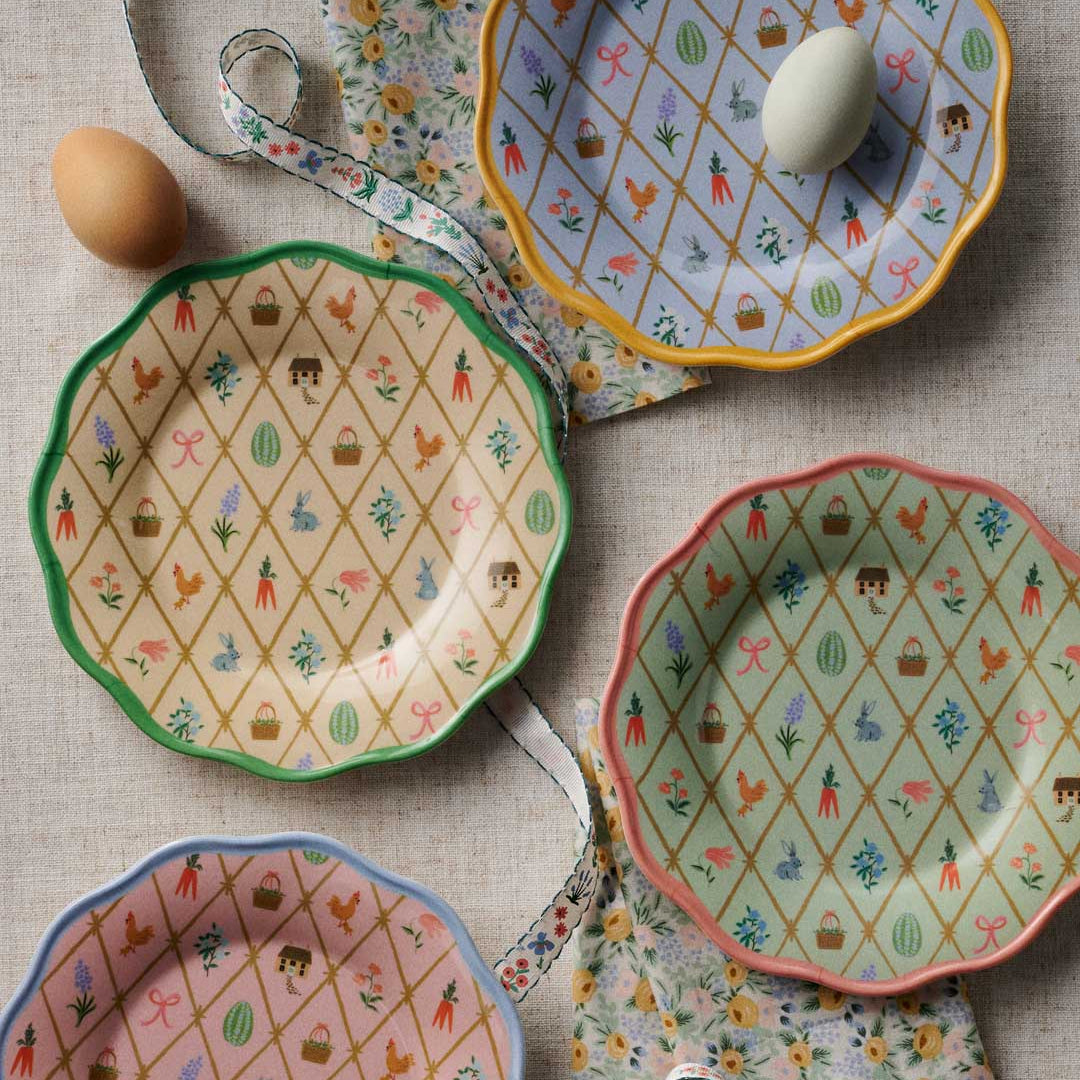 Spring Farm Melamine Dessert Plate, Set of 4