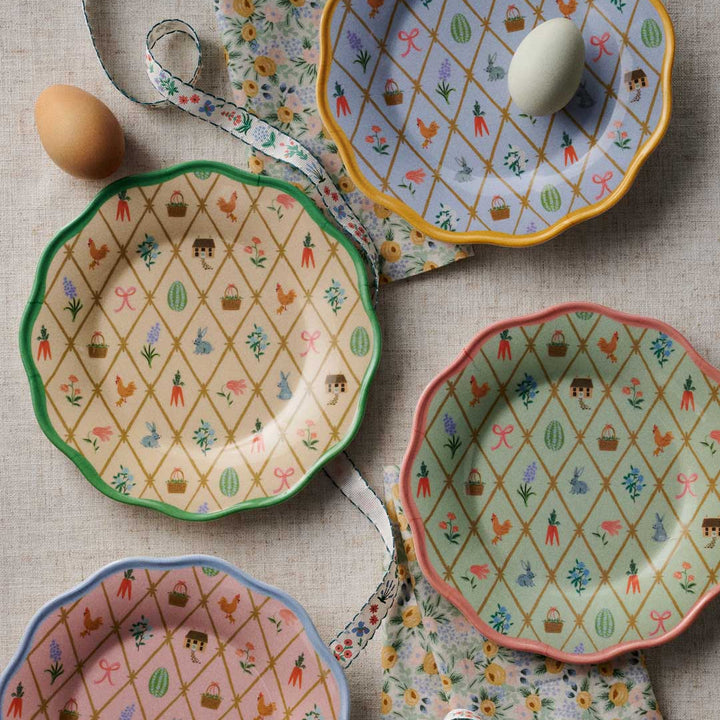 Spring Farm Melamine Dessert Plate, Set of 4