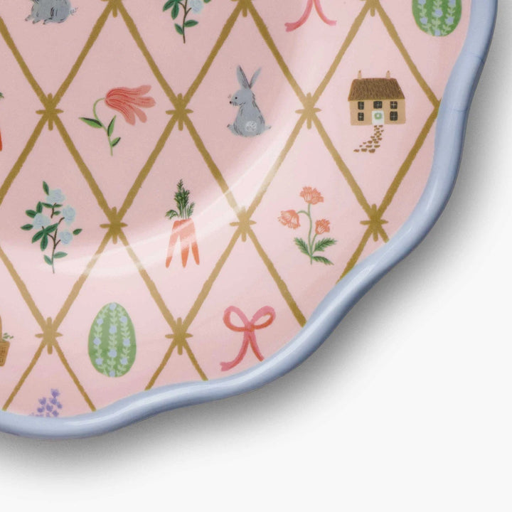 Spring Farm Melamine Dessert Plate, Set of 4