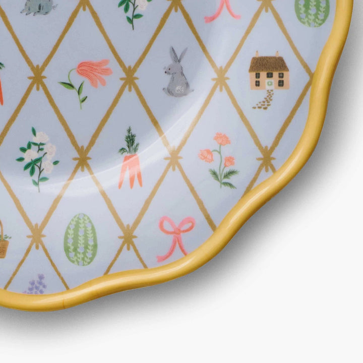 Spring Farm Melamine Dessert Plate, Set of 4