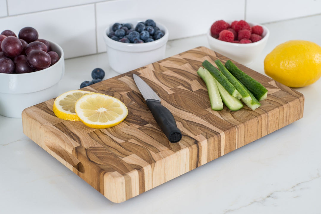 Teak End Grain Cutting Board