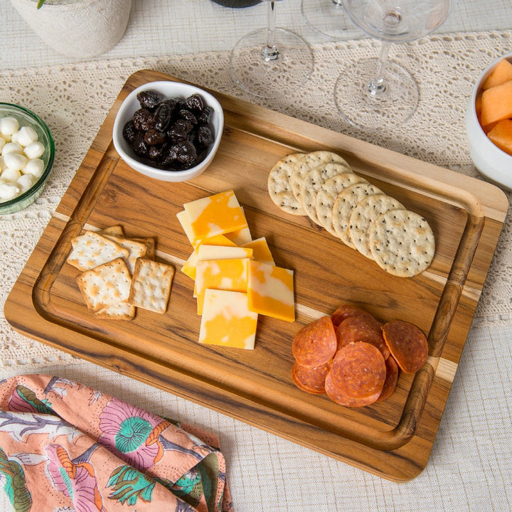 Teak Juice Well Cutting Board